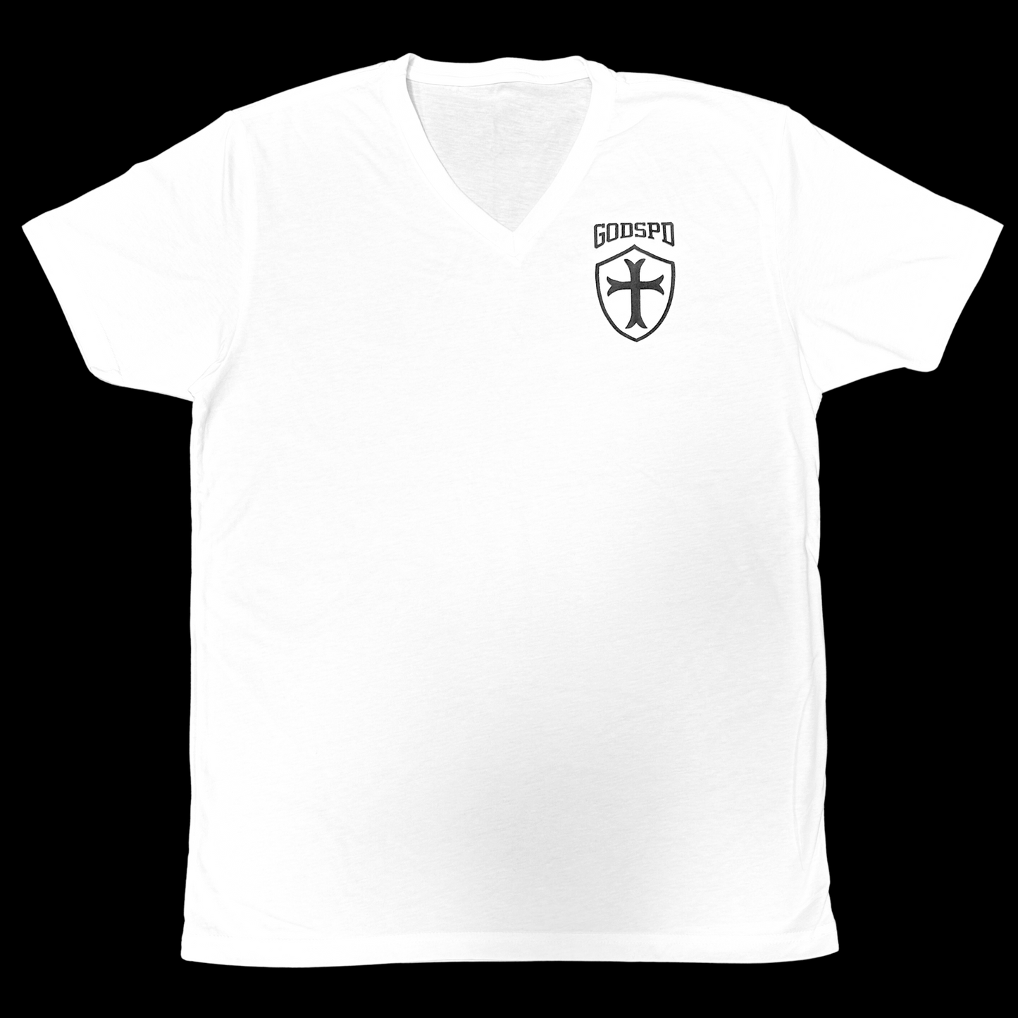 V-Neck T-Shirt | White | Medium